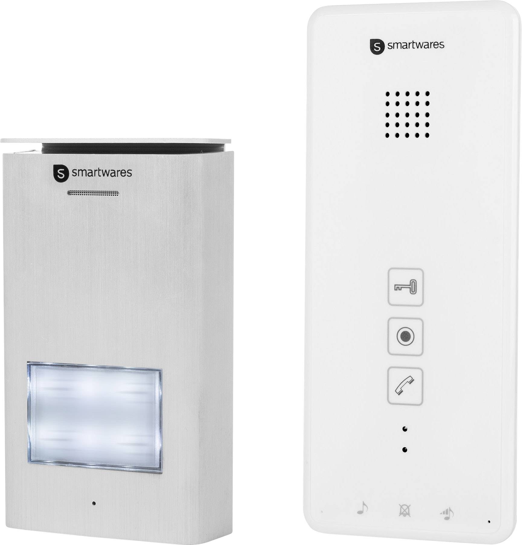 Smartwares DIC-21112 Intercomunicador de puerta 2 hilos Juego completo Vivienda familiar de 1 Plata, Blanco-11