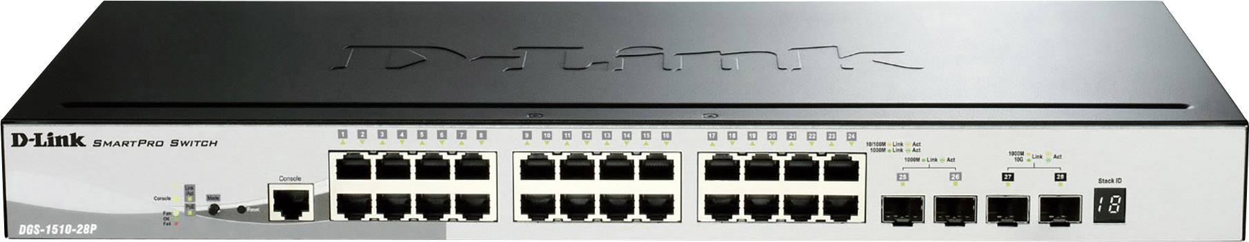 D-Link DGS-1510-28P DGS-1510-28P Dispositivo de red Función PoE-0