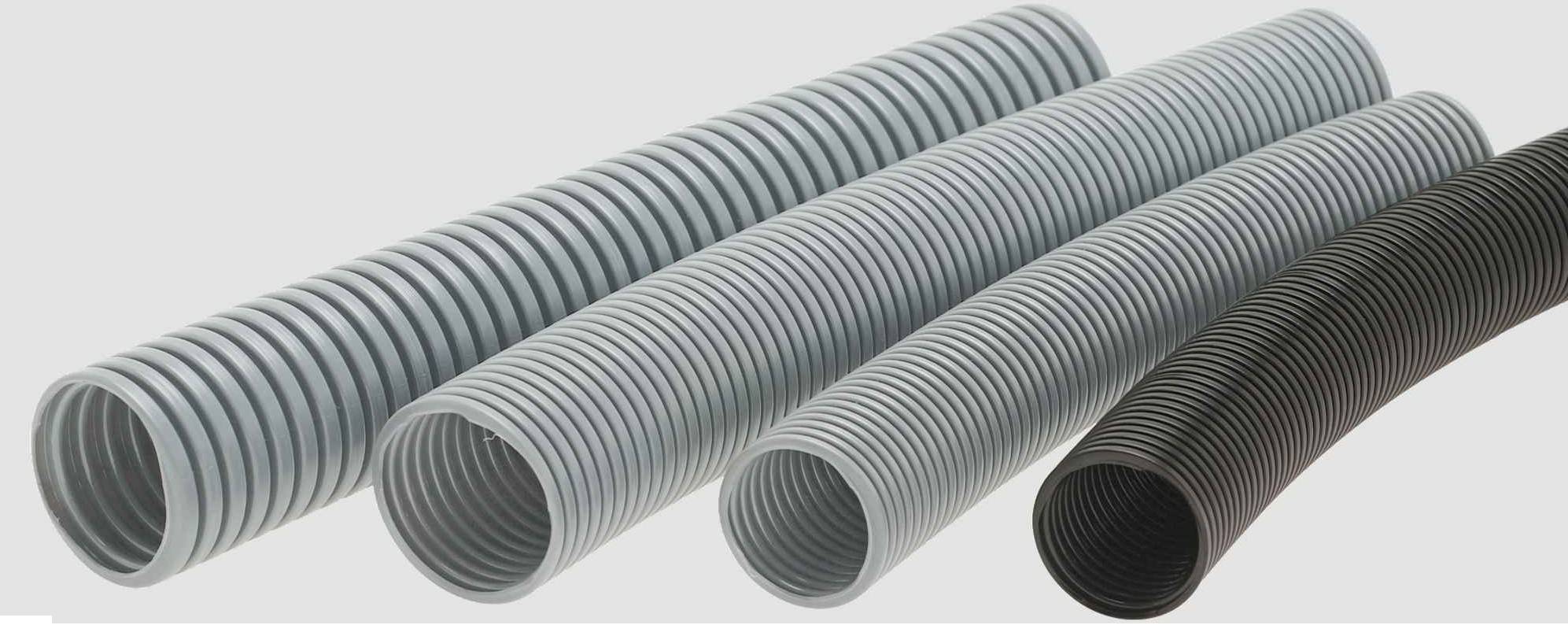 HELU 90447 HELUcond PA6-F Tubo Gris 48.10 mm 25 m