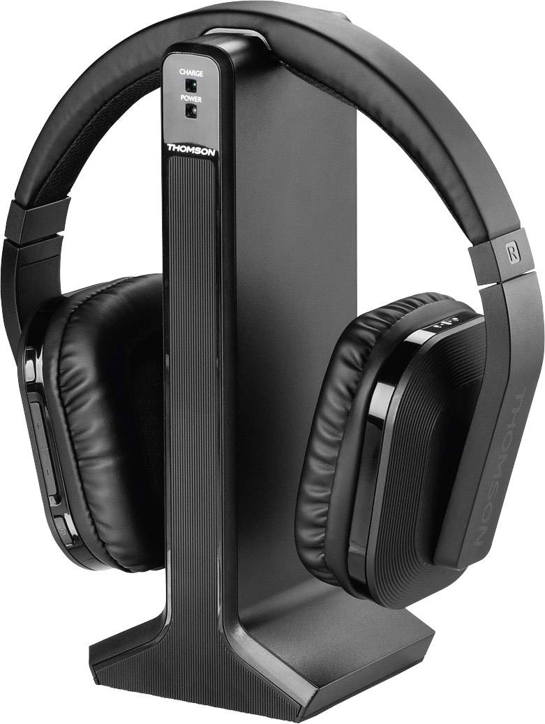Thomson WHP-5327 TV Auriculares circumaurales Radiocontrolado Schwarz Control del volumen-0