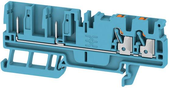 Weidmüller 1514040000 Bloque de conexión de paso Terminal Push-In, Conexión enchufable Blau 1 UD(S). Piece