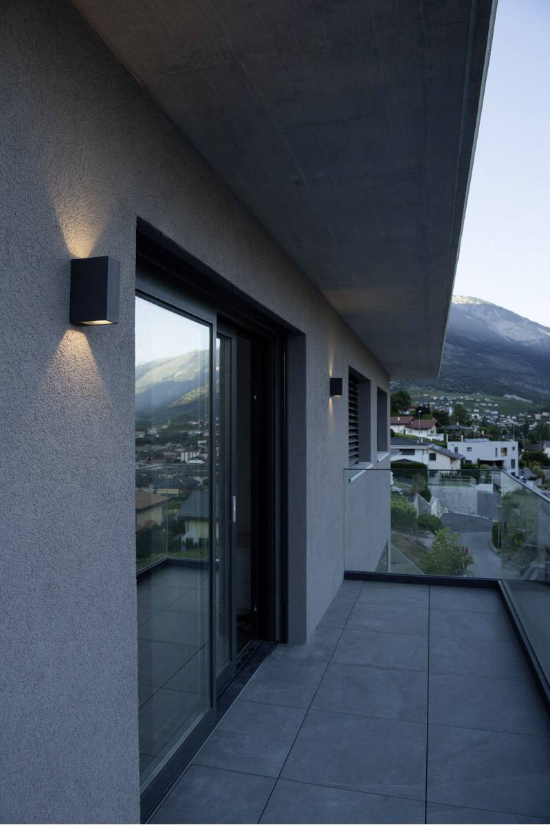 SLV Quad 2 XL 232445 Apliques LED de pared para exteriores 6.4 W Antracita-0