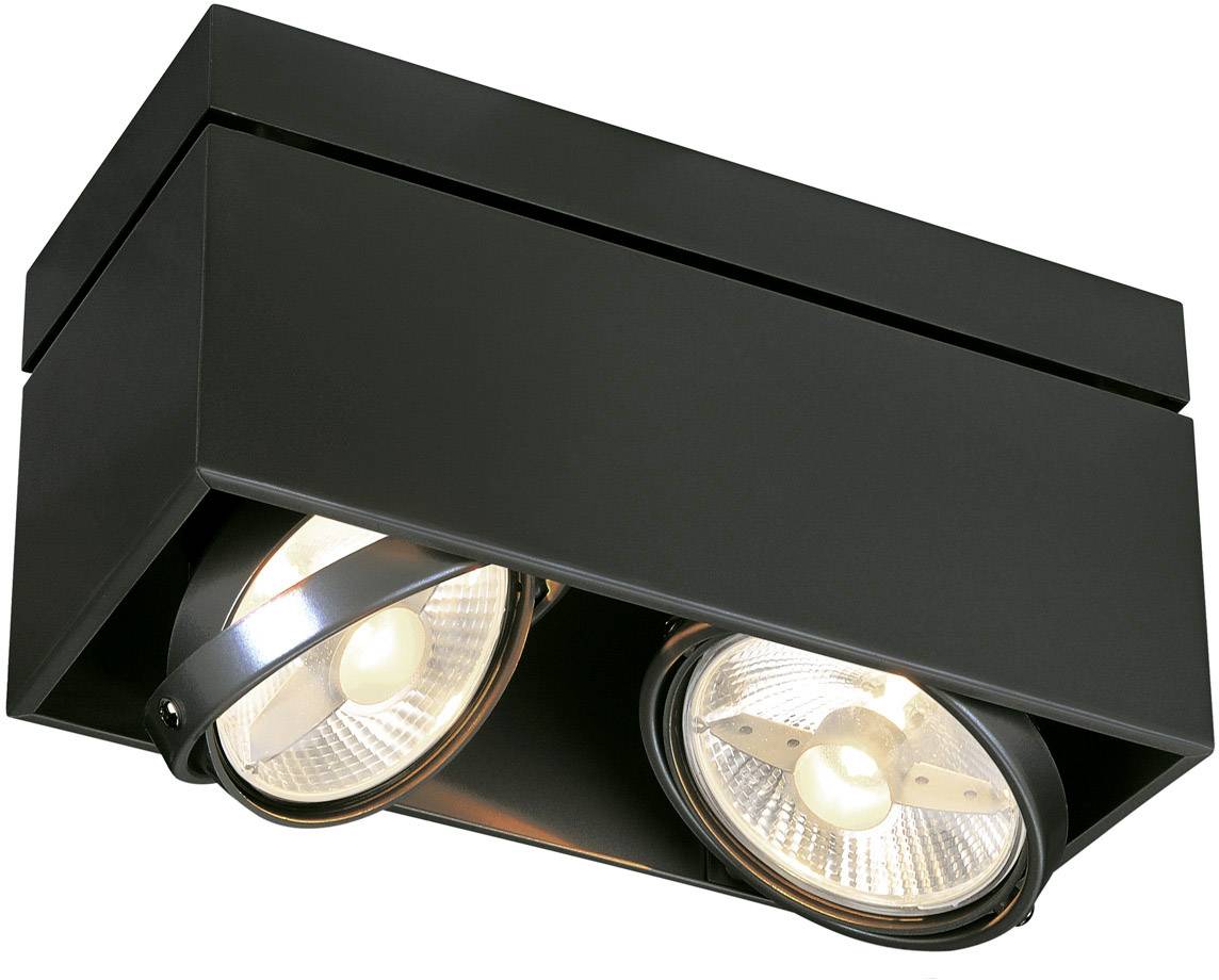 SLV 117110 Kardamod Plafón Halógeno GU10 150 W Negro (mate)-0