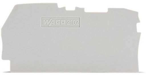 WAGO 2102-1291 Placa intermedia de terminación Gris 100 UD(S).