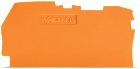 WAGO 2102-1292 Placa intermedia de terminación Naranja 100 UD(S).