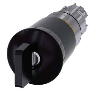 Siemens 3SU10501HU100AA0 3SU1050-1HU10-0AA0 Pulsador tipo seta Bloqueable Pomo Schwarz Desbloqueo con llave 1 UD(S). Single