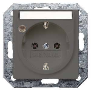 Siemens Programa de conmutación Inserto Toma de corriente con protección contra contacto Antracita 5UB1944 1 UD(S).-0