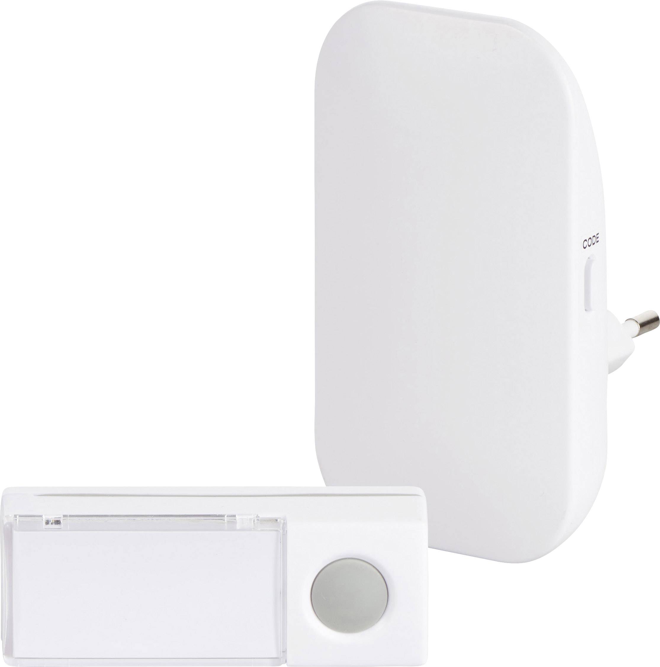 Campana inalámbrica Juego completo Con placa para el nombre Heidemann 70807 HX Brilliant 230 V