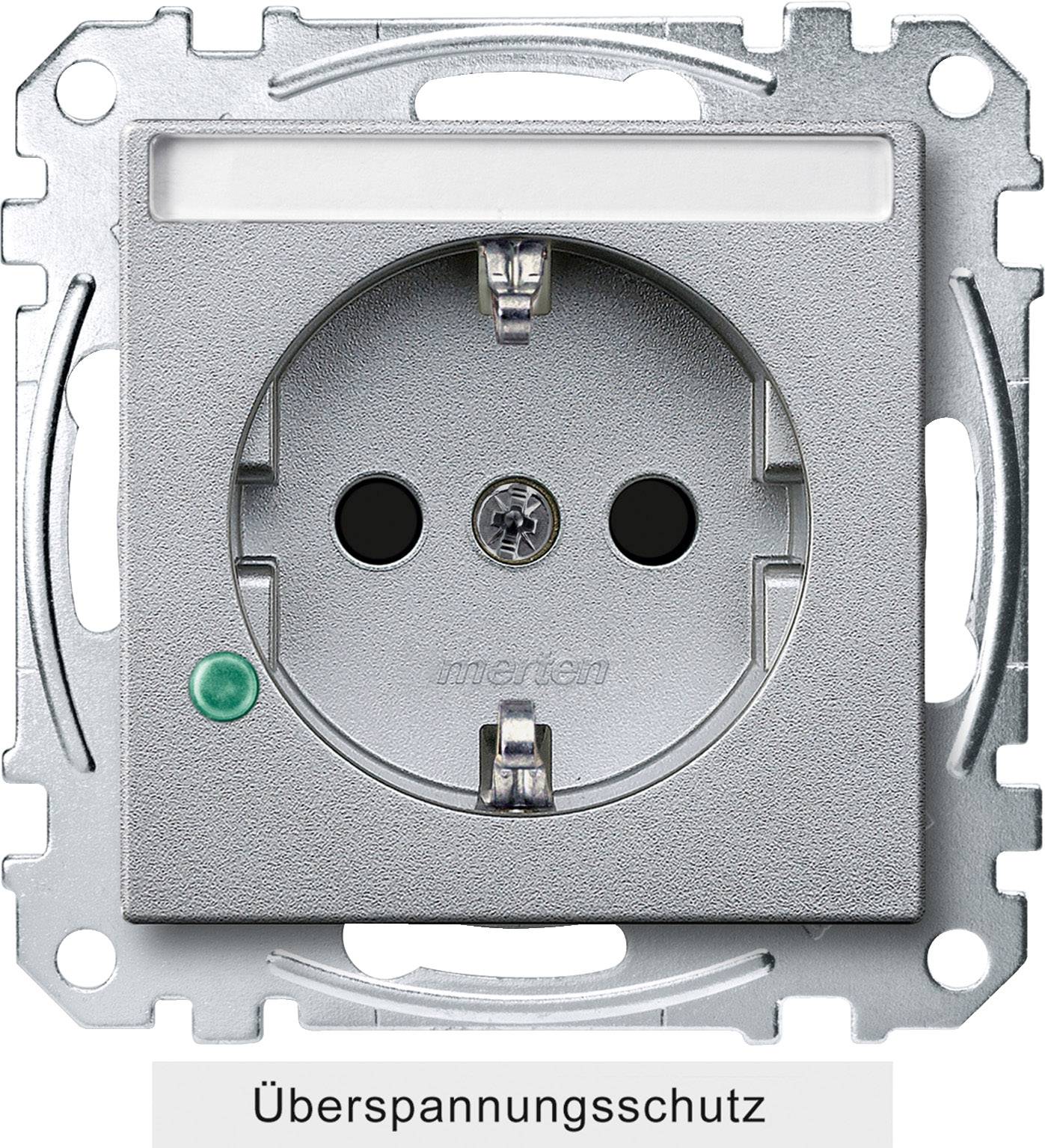 Merten Inserto Toma de corriente System M Aluminio MEG2305-0460 1 UD(S).