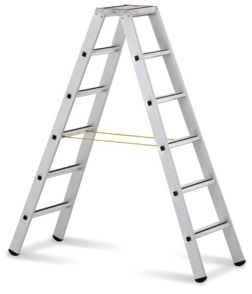 ZARGES 41306 Aluminio Escalera de tijera con escalones Abatible Plata 9.3 kg-0