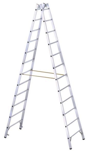 ZARGES 40314 Aluminio Escalera de tijera con escalones Abatible Plata 13.9 kg