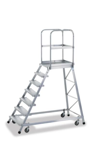 ZARGES 41955 Aluminio Escalera con plataforma Transportable 66 kg