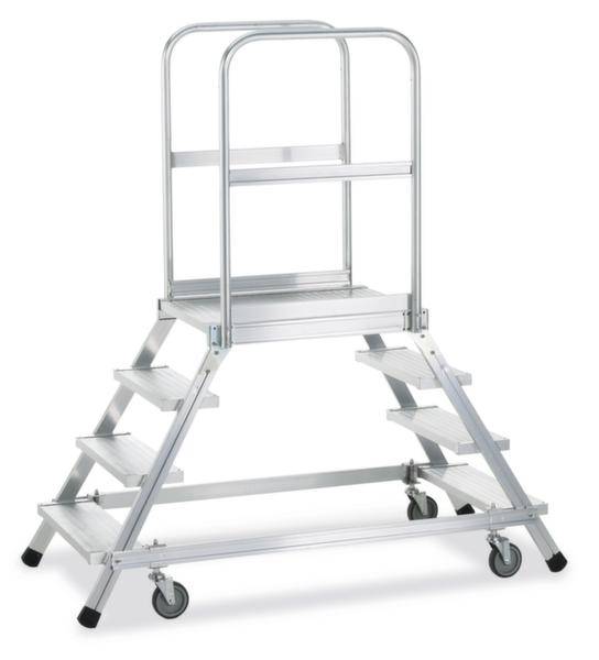 ZARGES 41963 Aluminio Escalera con plataforma Transportable 70.1 kg