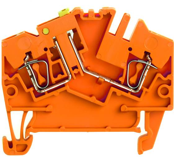 Weidmüller 1779130000 Borne en serie de comprobación de conexión Resorte de tracción Naranja 100 UD(S).