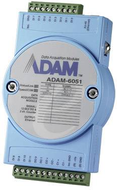 Advantech ADAM-6051-D Módulo E/S DI/O Número de entradas: 14 x Número de salidas: 2 x Número de entradas/salidas: 16 12 V/DC, 24 V/DC