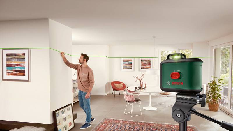 Bosch Home and Garden UniversalLevel 360 Set Láser de líneas cruzadas Láser verde-1