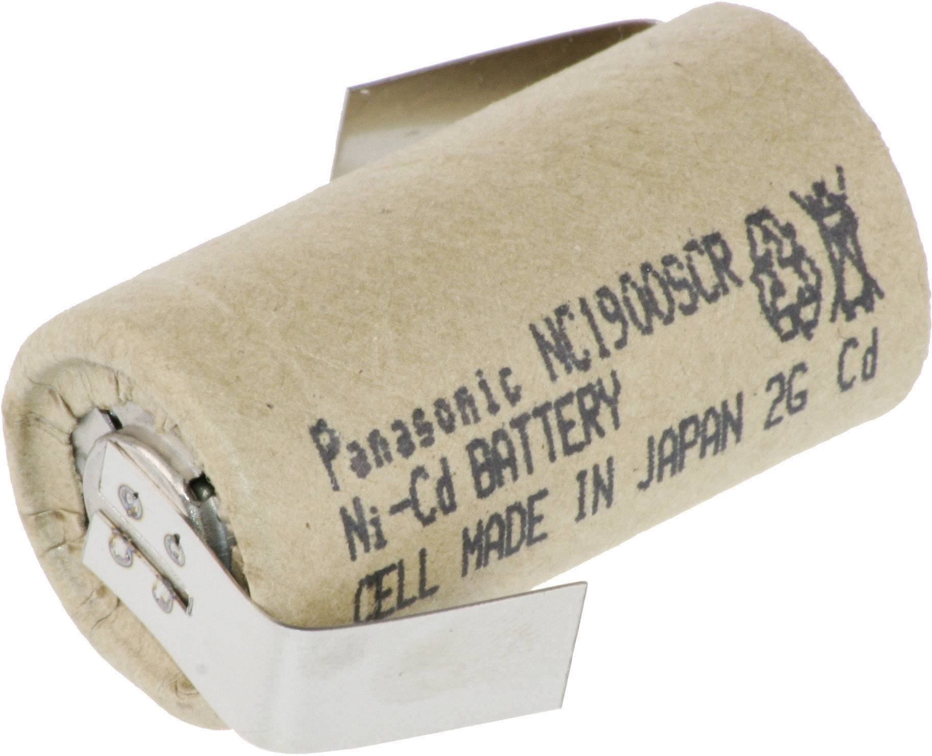 Panasonic Sub-C ZLF Acumulador especial Sub-C Pestaña en Z para soldar NiCd 1.2 V 1900 mAh 1 UD(S).