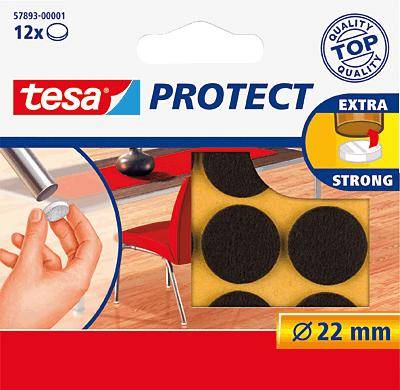 Tesa Marrone Feltro (Ø) 22 Mm 12 Pz.