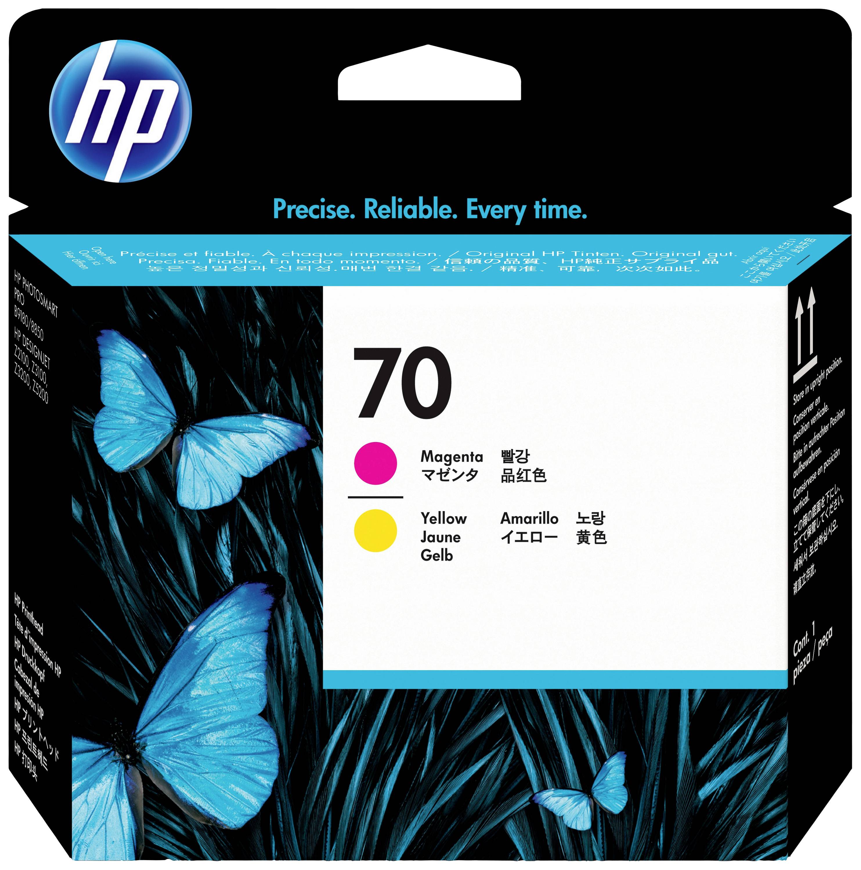 HP Cabezal de impresión 70 Original Magenta, Amarillo C9406A