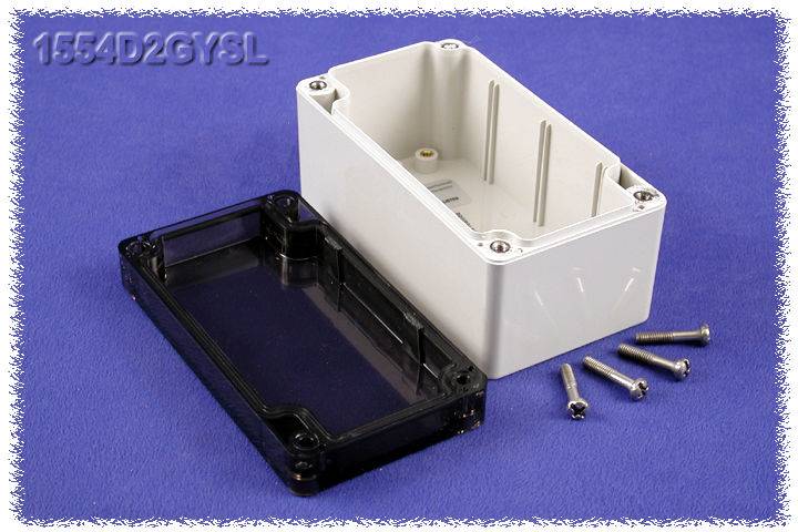 Hammond Electronics 1554D2GYSL Carcasa universal 120 x 65 x 60 Policarbonato Gris 1 UD(S).