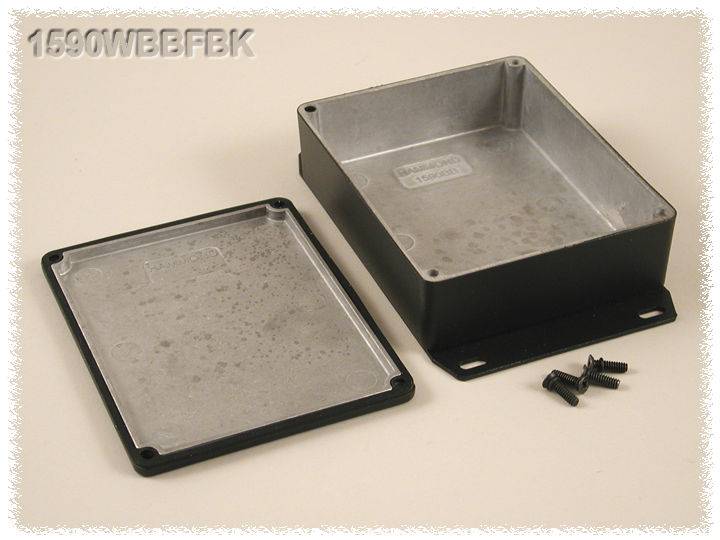 Hammond Electronics 1590WBBFBK Carcasa universal 118.5 x 93.5 x 34 Aluminio Schwarz 1 UD(S).