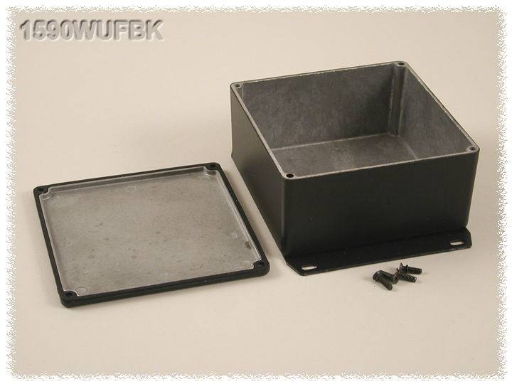 Hammond Electronics 1590WUFBK Carcasa universal 119.5 x 119.5 x 59 Aluminio Schwarz 1 UD(S).-0