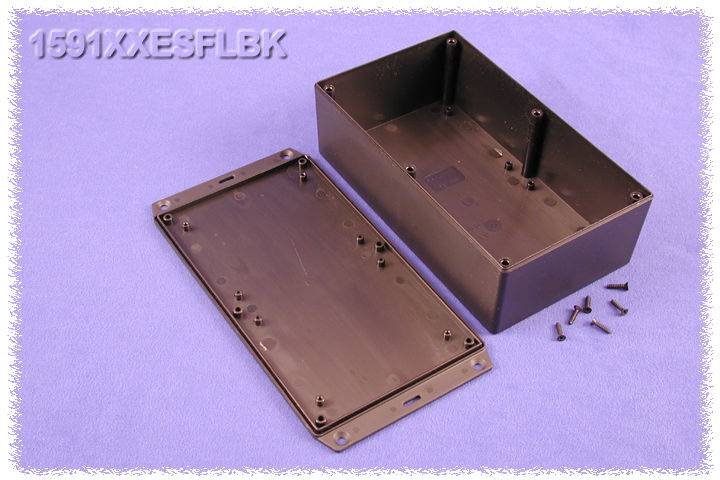 Hammond Electronics 1591XXESFLBK Carcasa universal 193 x 113 x 62 ABS Schwarz 1 UD(S).