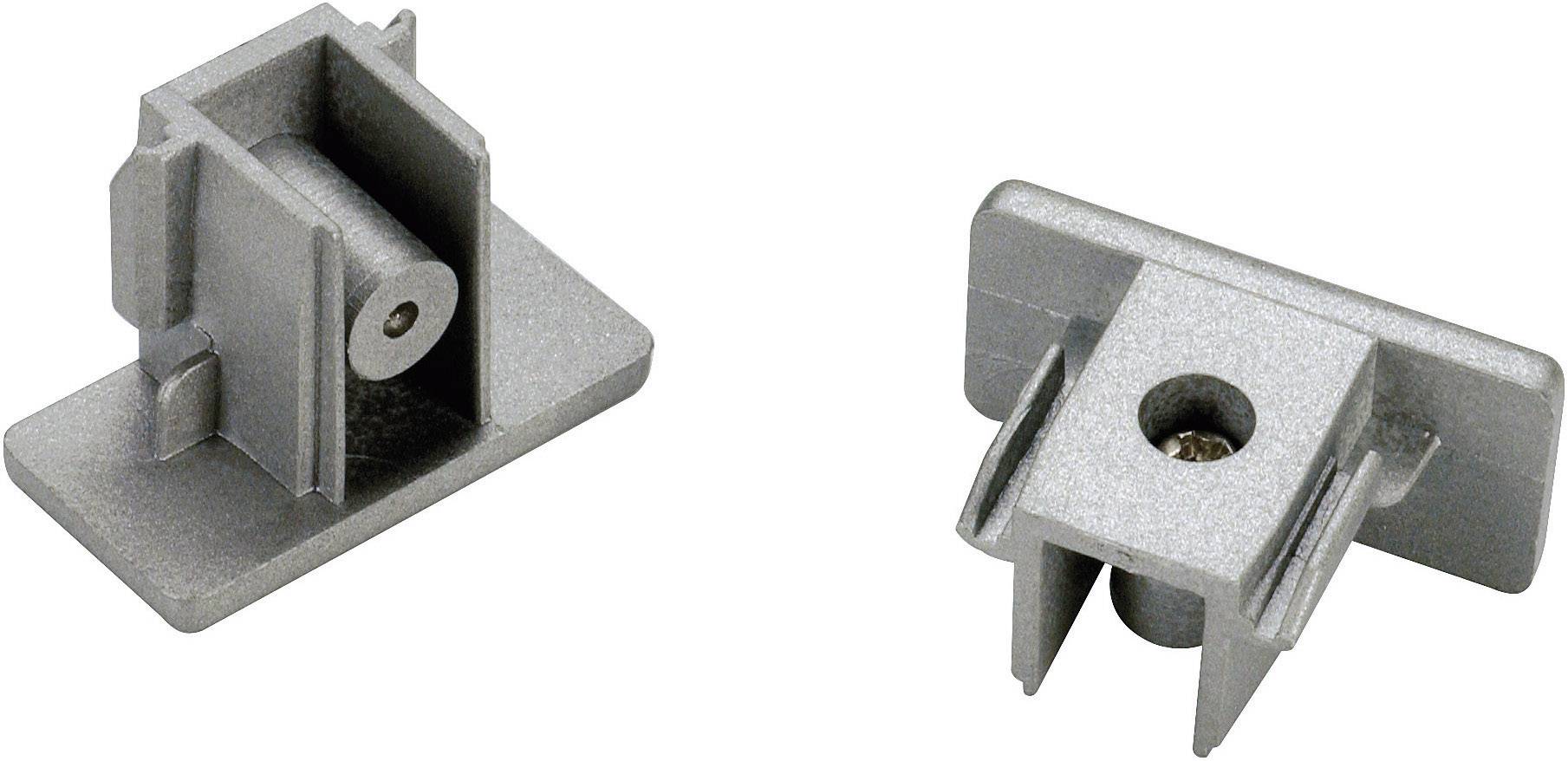SLV 143132 Componente de alto voltaje con sistema de riel Tapón final Juego de 2 1phasig Gris plata-0