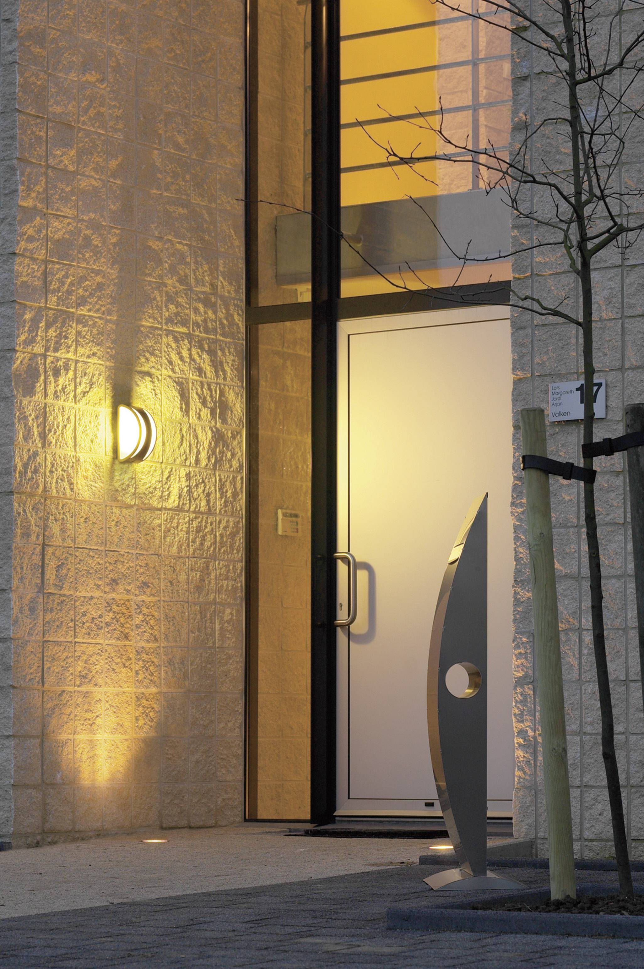 SLV Meridian II 230445 Apliques de pared para exteriores Bombilla de bajo consumo, LED E27 20 W Antracita