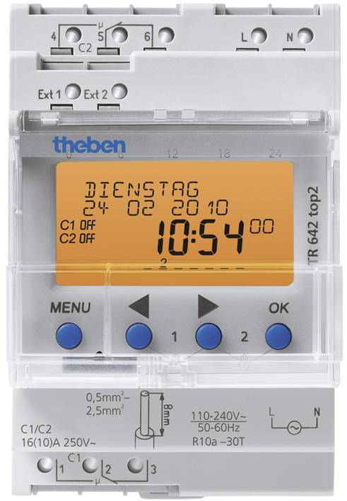 Theben 6420100 Temporizador para riel DIN-0