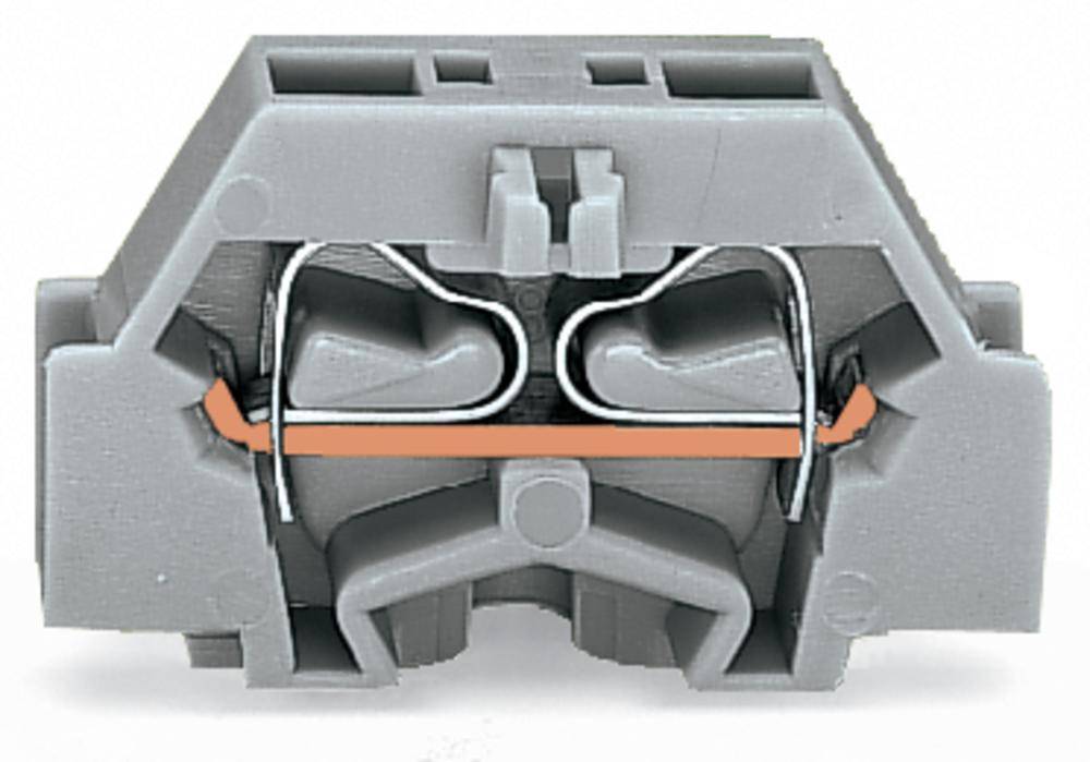 WAGO 261-301 Borne individual 6 mm Resorte de tracción Asignación: L Gris 200 UD(S). Package