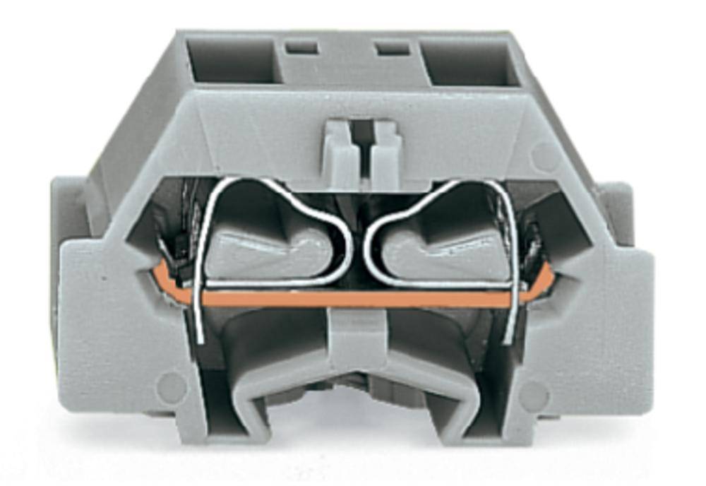 WAGO 261-331 Borne individual 10 mm Resorte de tracción Asignación: L Gris 200 UD(S). Package