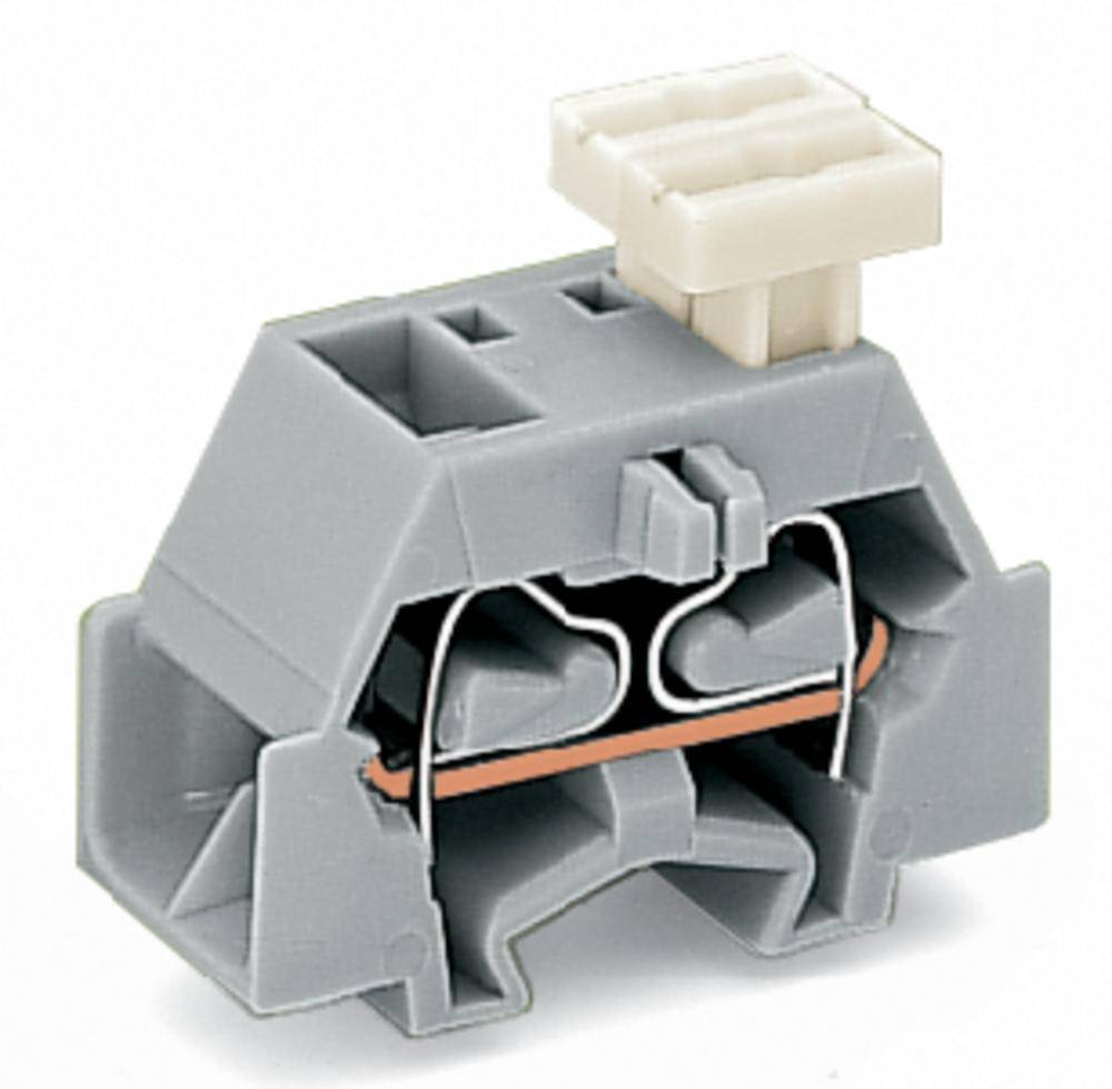 WAGO 261-331/332-000 Borne individual 10 mm Resorte de tracción Asignación: L Gris 200 UD(S). Package