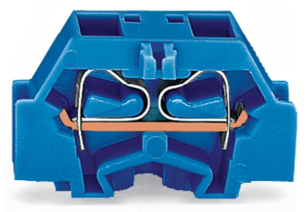 WAGO 261-334 Borne individual 10 mm Resorte de tracción Asignación: N Blau 200 UD(S). Package