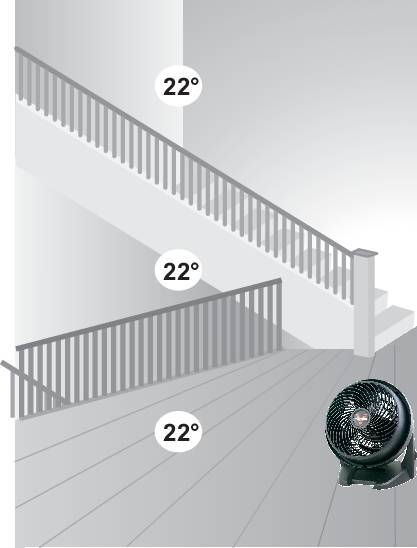 Vornado 630 Ventilador de suelo 60 W (Ø x ) 26 cm x 34.5 cm Schwarz Modo invierno-8