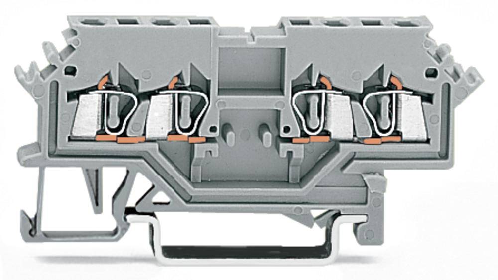 WAGO 279-626 Borne de paso 4 mm Resorte de tracción Asignación: L Gris 100 UD(S). Piece-0