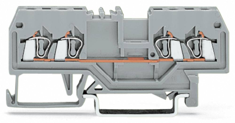 WAGO 279-835 Borne de paso 4 mm Resorte de tracción Schwarz 100 UD(S). Piece-0