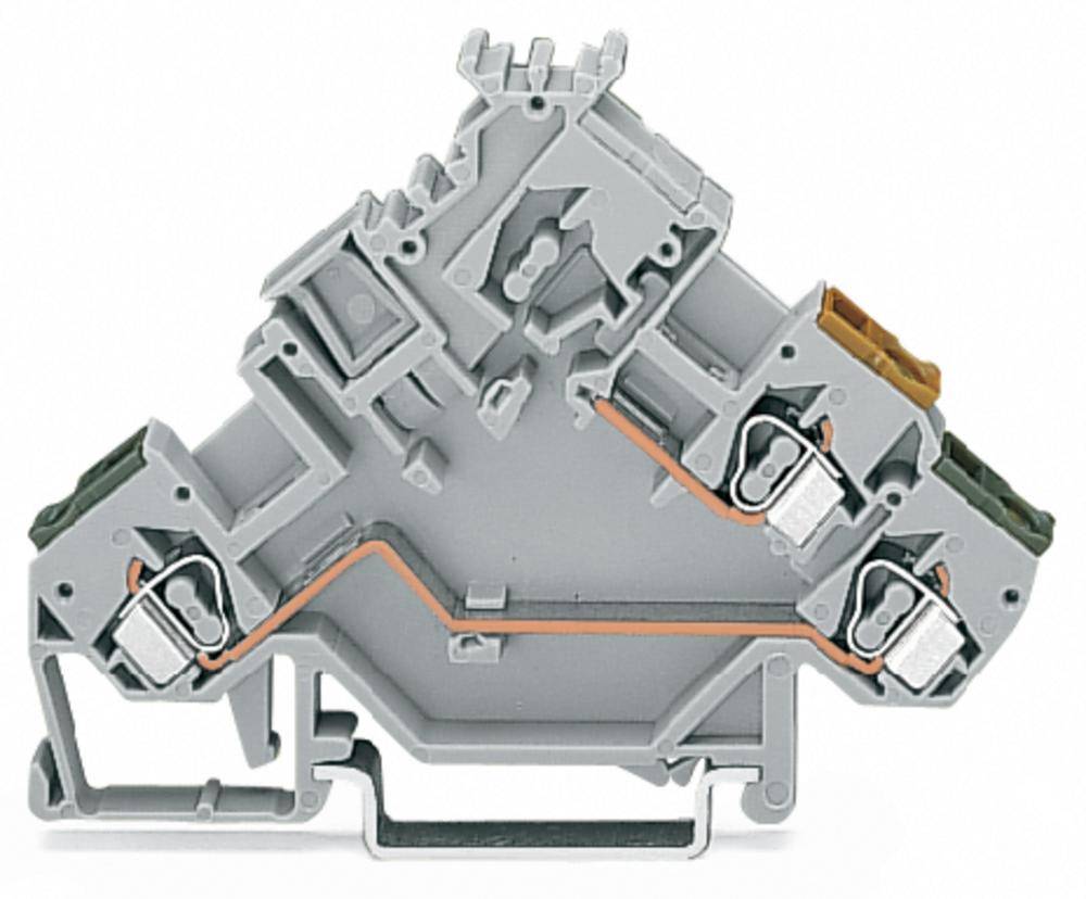 WAGO 280-554 Terminal de actuador 5 mm Resorte de tracción Asignación: L Gris 50 UD(S). Package