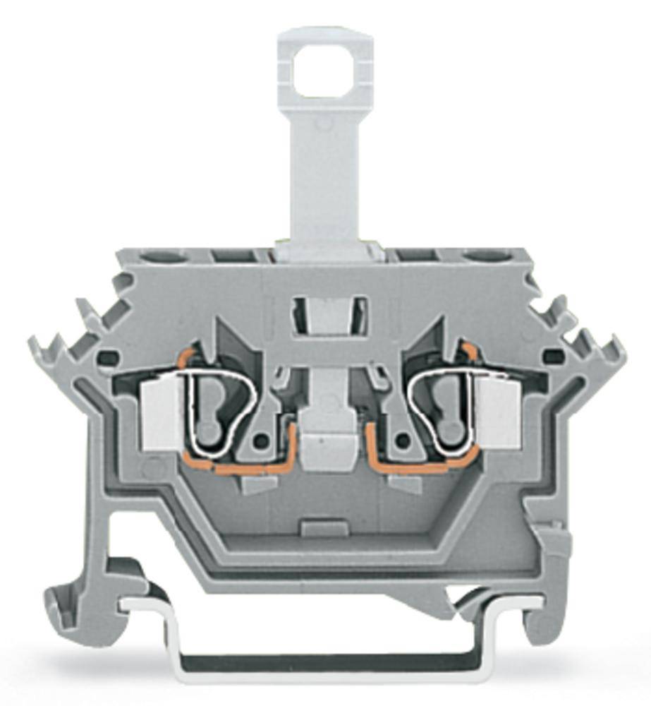 WAGO 280-612 Borne separador 5 mm Resorte de tracción Asignación: L Gris 50 UD(S). Package