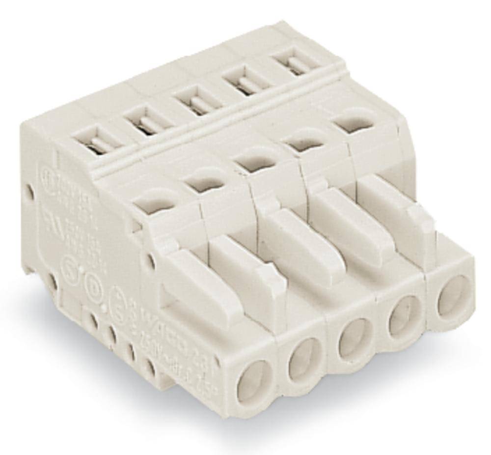 WAGO Cable de caja de enchufe 721 Número total de polos 10 Dimensión modular: 5 mm 721-110/026-000 50 UD(S).