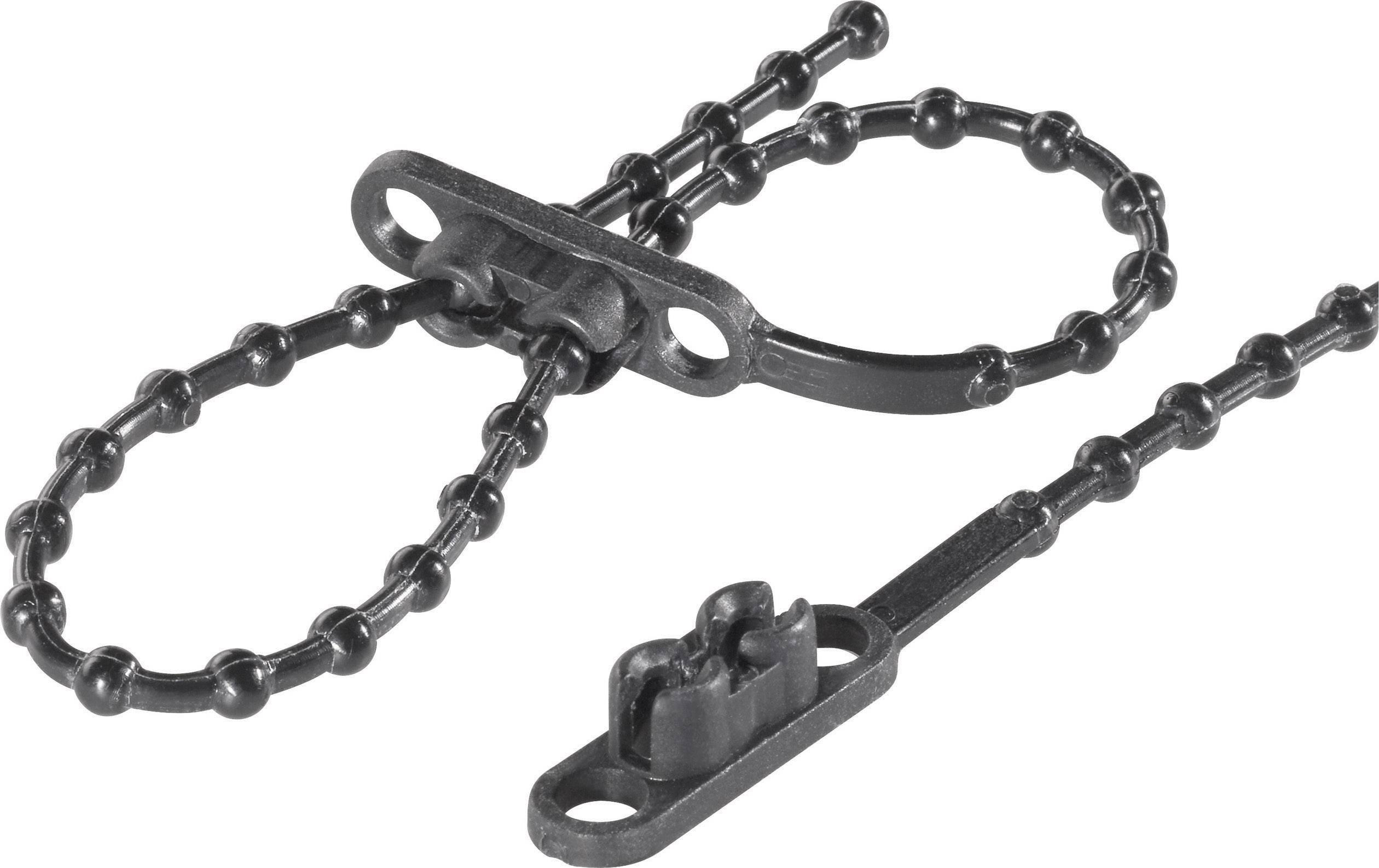 TRU COMPONENTS 1592905 TC-KTVR145BK203 Varilla con nudos 145 mm 2 mm Schwarz Con cabeza doble 100 UD(S).