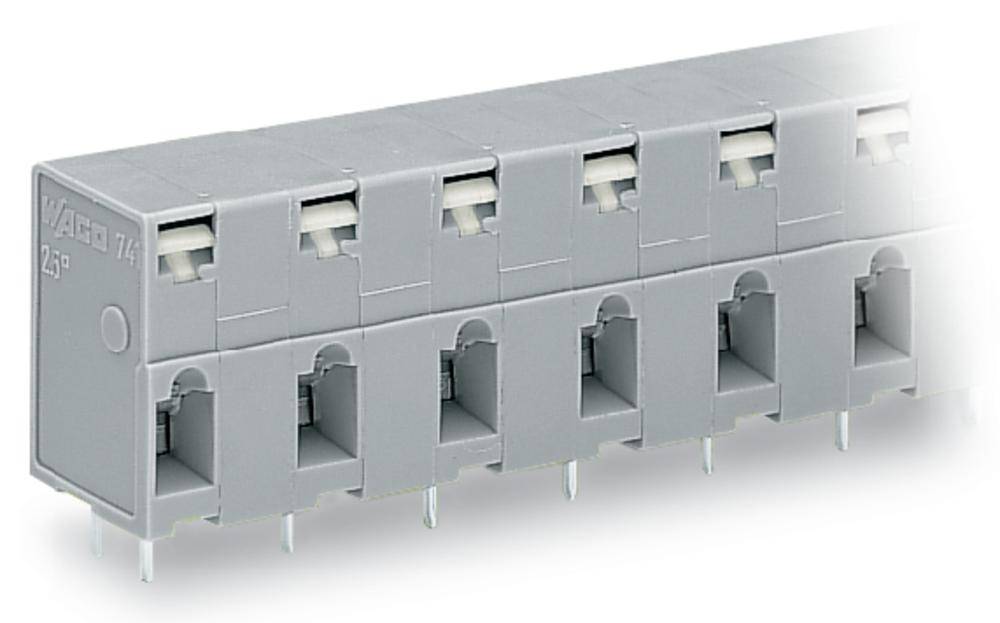 WAGO 741-505 Bloque terminal elástico de compresión 2.50 mm² Número de polos 5 Gris 100 UD(S).-0