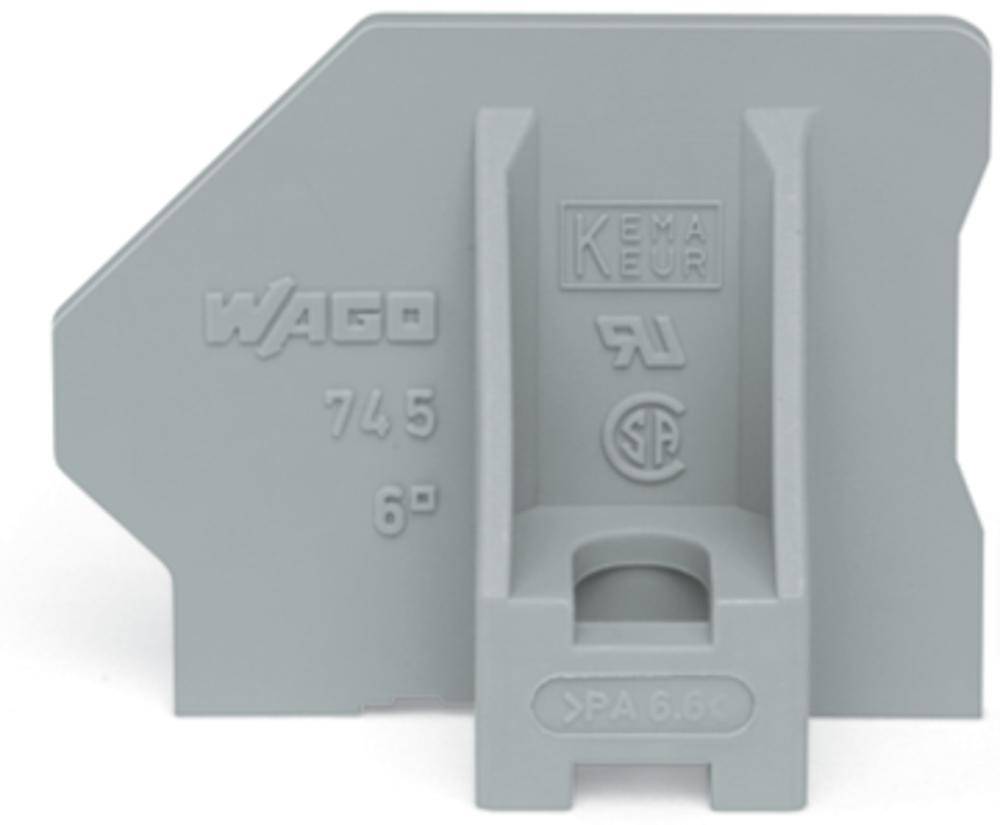 WAGO 745-345 Tapa de cierre Gris 50 UD(S).-0