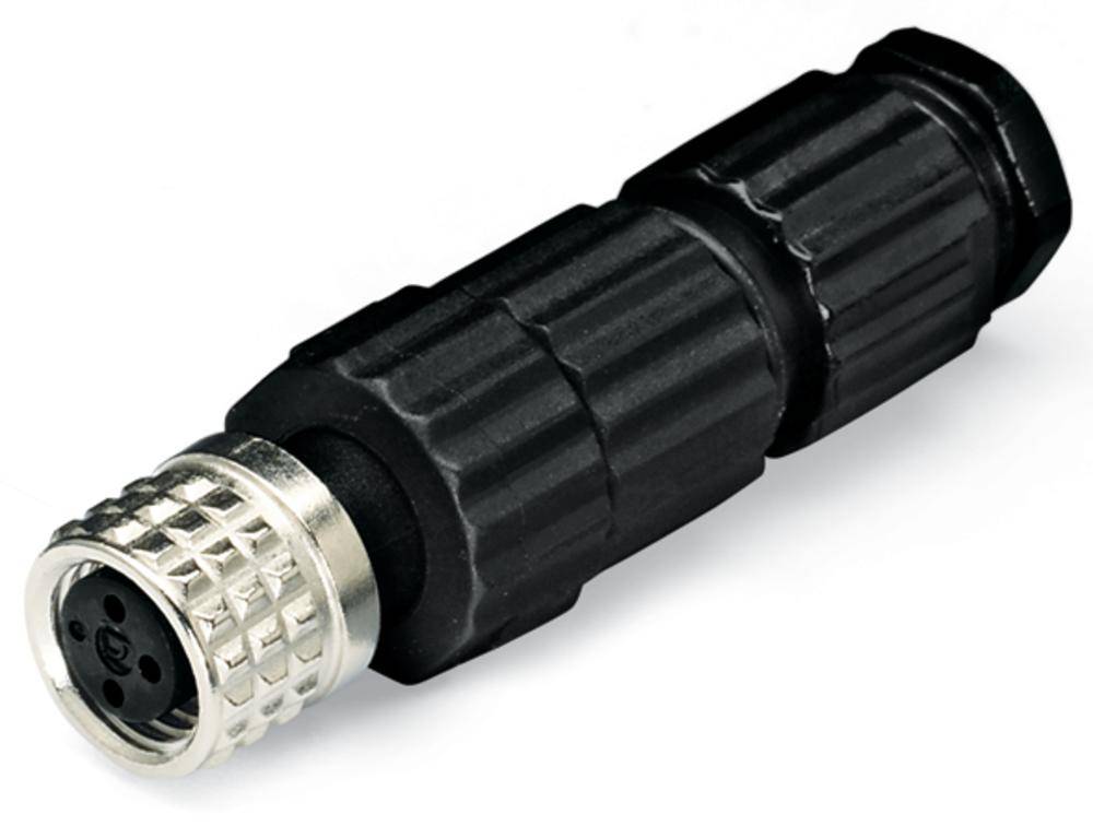WAGO 756-9112/030-000 Conector de sensor/actuador, sin montar M8 Conector hembra, recto Número de polos: 3 5 UD(S).