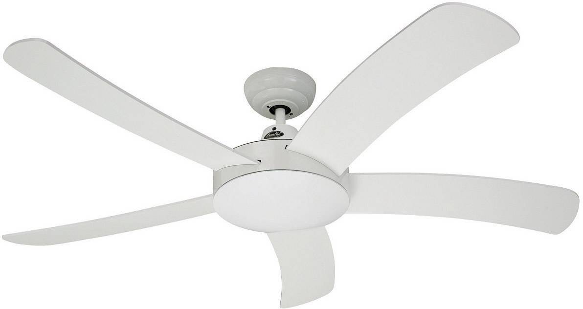 CasaFan Falcetto WE Ventilador de techo (Ø x ) 132 cm x 290 mm Color de la pala de ventilador: Blanco Color de la carcasa: Blanco