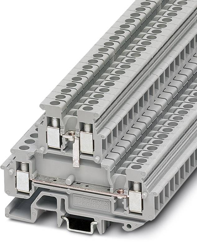 Phoenix Contact 1414103 Bloque de conexión de paso 5.2 mm Atornillar Gris 50 UD(S). Piece-0