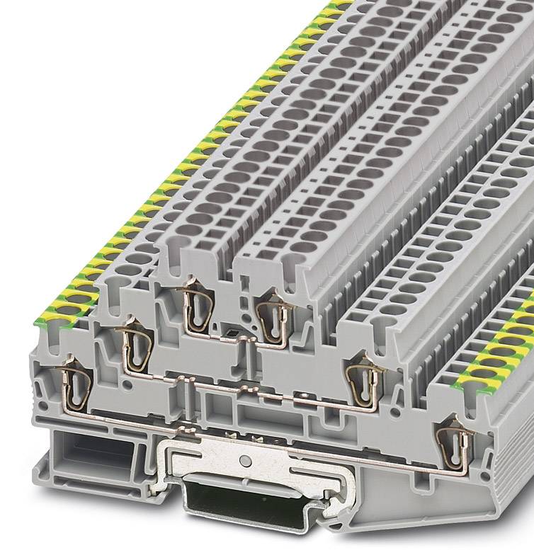 Phoenix Contact 3036097 Borne de conductor de protección 5.2 mm Resorte de tracción Asignación: PE Gris 50 UD(S).
