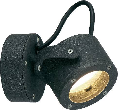 SLV Sitra 360 231515 Apliques de pared para exteriores Bombilla de bajo consumo, LED GX53 9 W Antracita-0