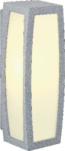 SLV Meridian 230044 Apliques de pared para exteriores Bombilla de bajo consumo, LED E27 20 W Gris plata-1