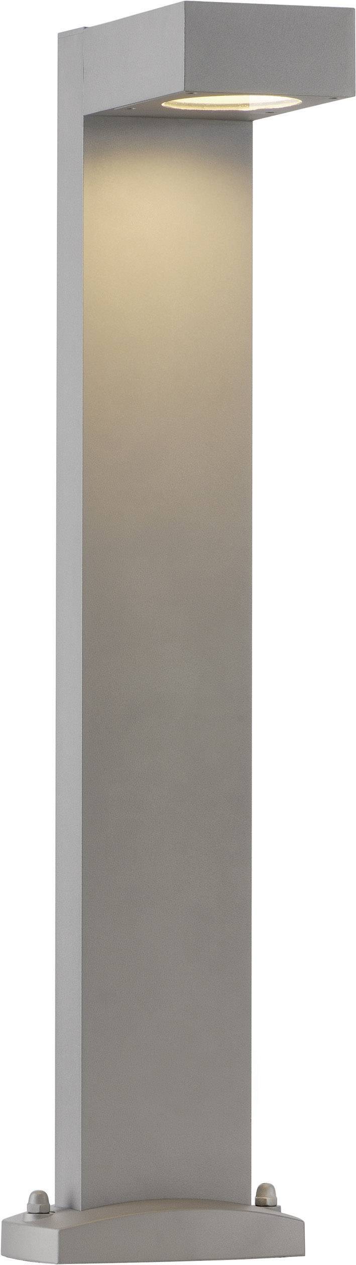 SLV 232294 Quadrasyl 75 Lámpara solar de pie para exteriores Bombilla de bajo consumo GX53 11 W Gris plata-0